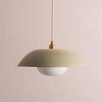 Green Dusk Ceramic Lamp Shade and Pendant Set