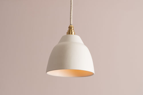 Small Element Pendant Light in Ceramic and Brass [OUTLET]