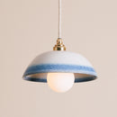 Small Dusk Pendant Light in Ceramic and Brass/Nickel [OUTLET]