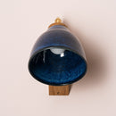 Blue Element Wall Light in Ceramic and Oak
