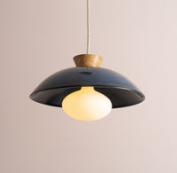 Dawn Pendant Duo with Solid Oak Canopy
