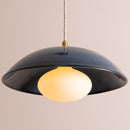 Blue Dusk Ceramic Lamp Shade and Pendant Set