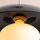 Blue Dusk Ceramic Lamp Shade and Pendant Set