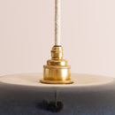 Blue Dusk Ceramic Lamp Shade and Pendant Set