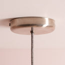 White Small Dusk Ceramic Lamp Shade and Pendant Set