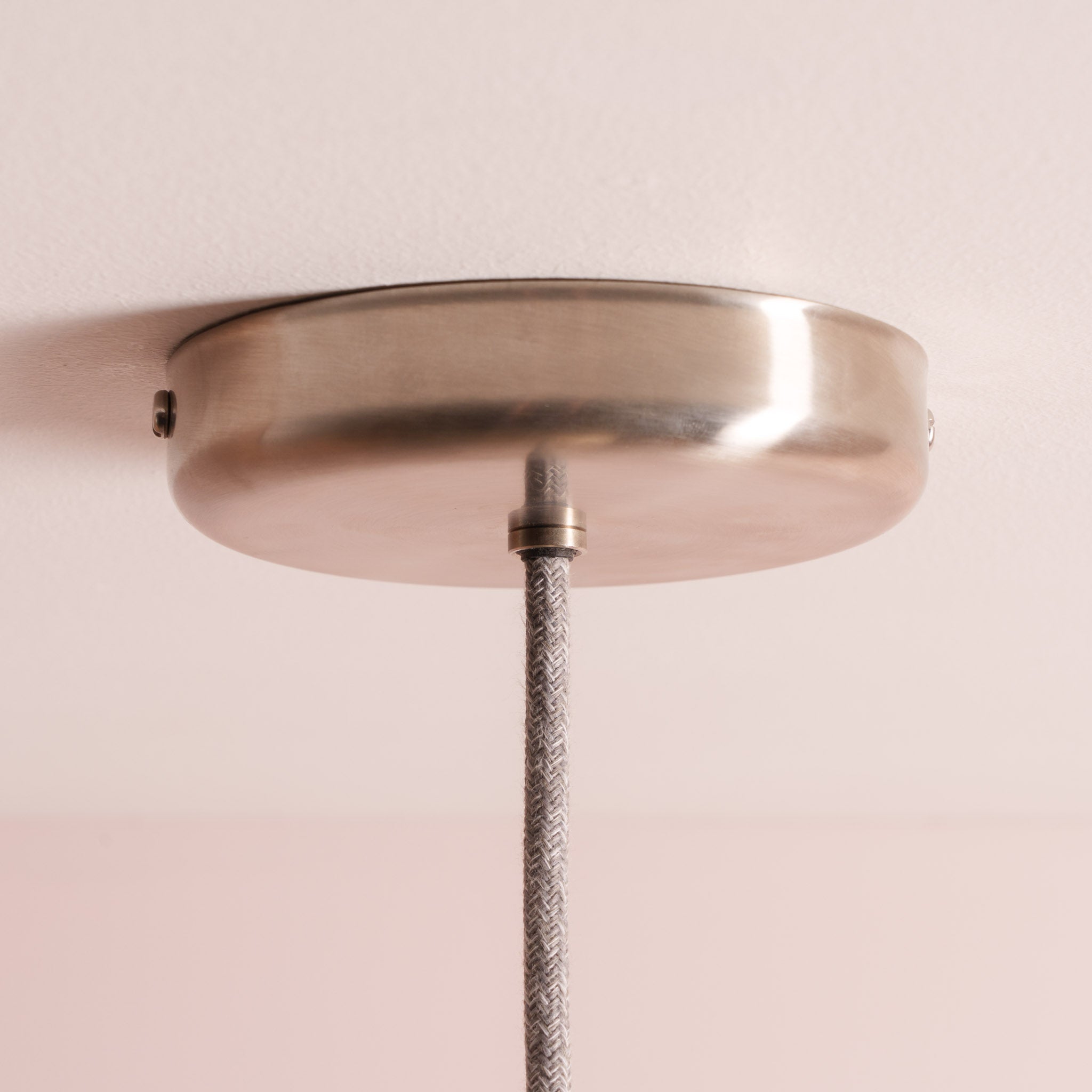 Speckled Cream Gloss Dusk Ceramic Lamp Shade and Pendant Set