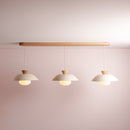 Dawn Pendant Trio with Solid Oak Canopy