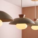 Dawn Pendant Trio with Solid Oak Canopy