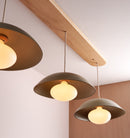Dawn Pendant Trio with Solid Oak Canopy