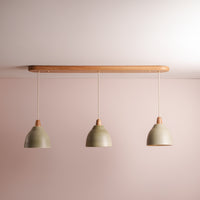 Element Pendant Trio with Solid Oak Canopy