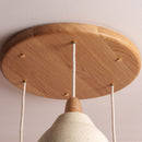Element Pendant Cluster with Solid Oak Rose