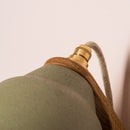 Green Element Wall Light in Ceramic and Oak