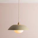 Dusk Ceramic Lamp Shade and Pendant Set, Brass/Nickel [OUTLET]