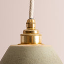 Green Element Pendant Light in Ceramic and Brass/Nickel