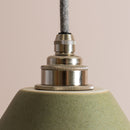 Green Element Pendant Light in Ceramic and Brass/Nickel