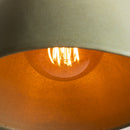 Green Element Pendant Light in Ceramic and Brass/Nickel