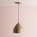 Green Element Pendant Light in Ceramic and Brass/Nickel