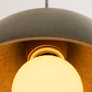 Green Element Pendant Light in Ceramic and Oak