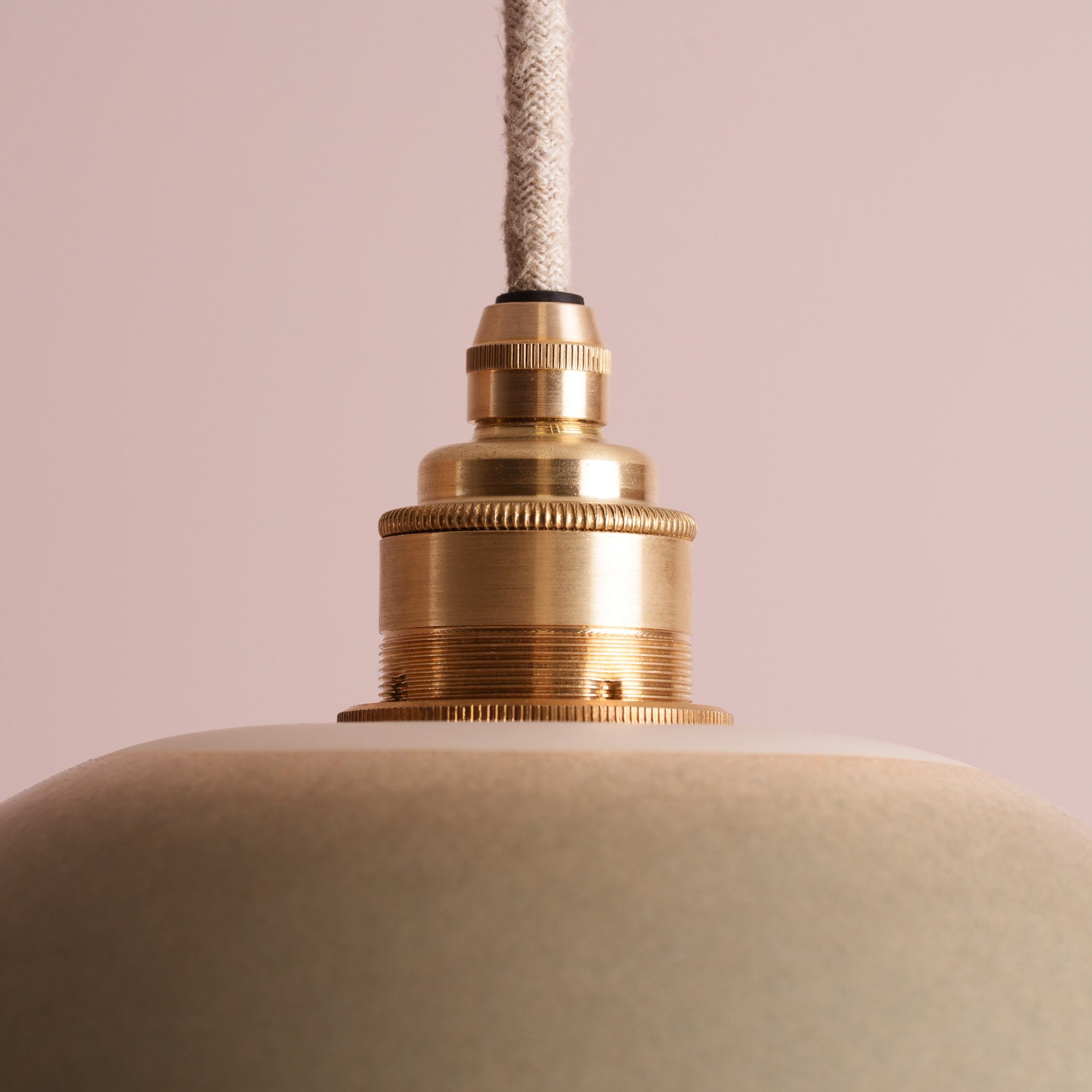 Green Small Dusk Ceramic Lamp Shade and Pendant Set