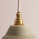Small Green Element Pendant Light in Ceramic and Brass/Nickel