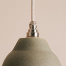 Small Green Element Pendant Light in Ceramic and Brass/Nickel
