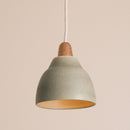 Small Element Pendant Light in Ceramic and Oak [OUTLET]