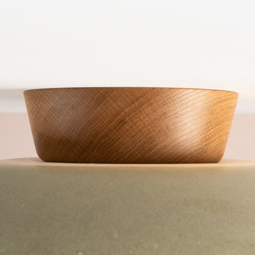Green XL Dawn Flush Mount Ceiling Light in Ceramic and Oak