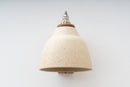 Speckled Cream Matt Right-Angle Element Wall Light in Ceramic and Oak by StudioHaran