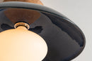 Blue Dawn Flush Mount Ceiling Light in Ceramic and Oak by StudioHaran