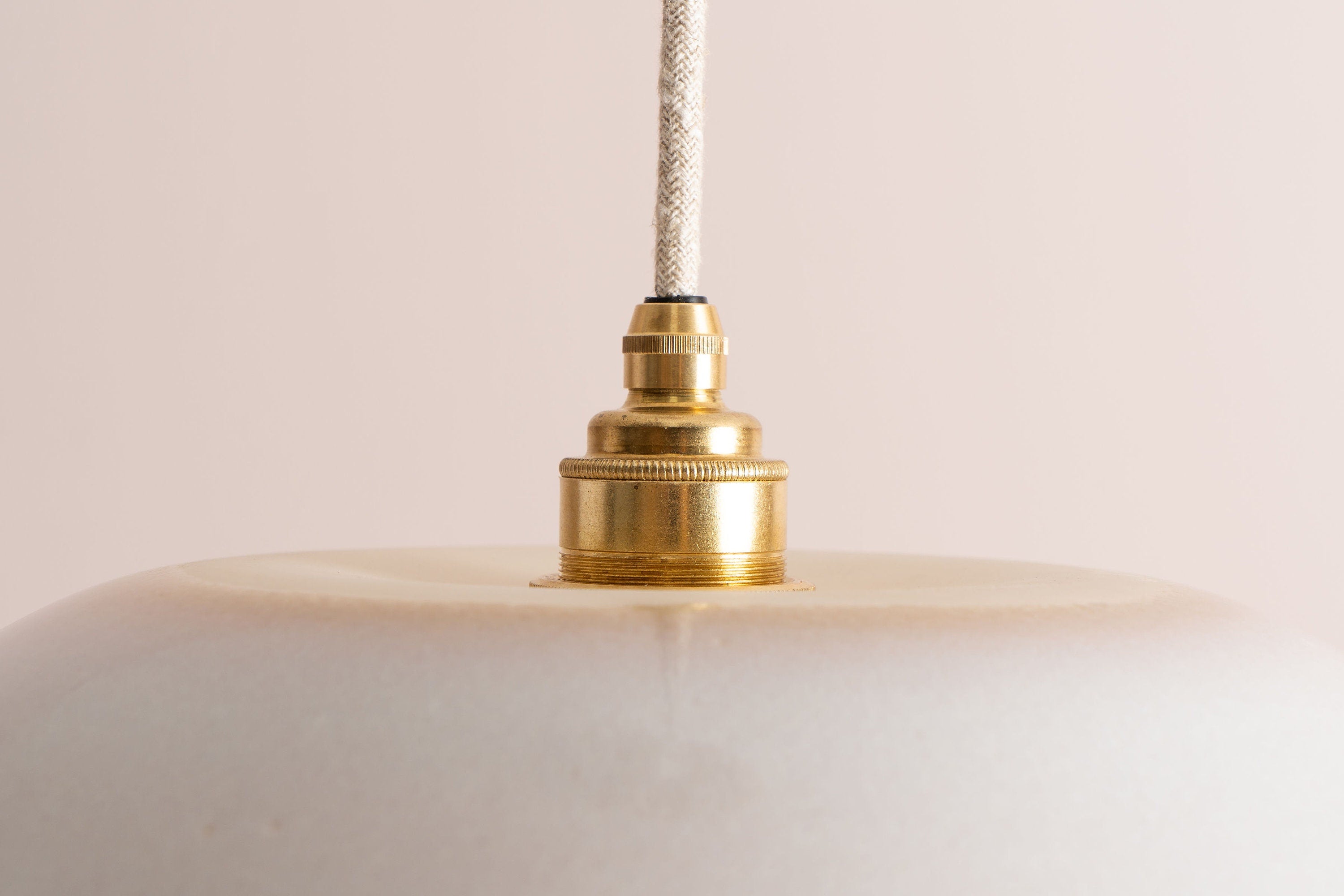 Blue and White Dusk Ceramic Lamp Shade and Pendant Set by StudioHaran