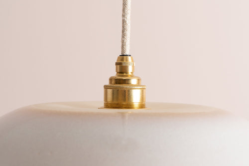 Blue and White Dusk Ceramic Lamp Shade and Pendant Set by StudioHaran