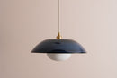 Blue Dusk Ceramic Lamp Shade and Pendant Set by StudioHaran