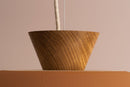 Terracotta XL Dawn Pendant Light in Ceramic and Oak by StudioHaran