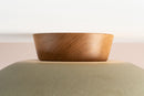 Green XL Dawn Flush Mount Ceiling Light in Ceramic and Oak by StudioHaran