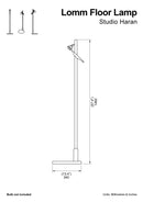 Oak Lomm Floor Lamp by StudioHaran