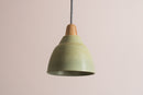 Small Green Element Light in Ceramic and Oak by StudioHaran