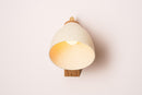 Speckled Cream Matt Element Wall Light in Ceramic and Oak by StudioHaran