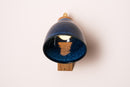 Blue Element Wall Light in Ceramic and Oak by StudioHaran