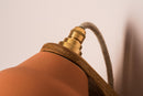 Terracotta Element Wall Light in Ceramic and Oak by StudioHaran