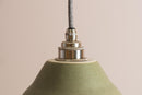 Green Element Pendant Light in Ceramic and Brass/Nickel by StudioHaran