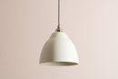 White Element Pendant Light in Ceramic and Brass/Nickel by StudioHaran