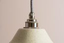 Speckled Cream Gloss Element Pendant Light in Ceramic and Brass/Nickel by StudioHaran