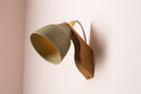 Green Element Wall Light in Ceramic and Oak by StudioHaran