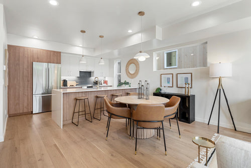 White Dawn Pendant Light in Ceramic and Oak by StudioHaran
