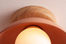 Terracotta Small Dawn Ceiling Light in Ceramic and Oak by StudioHaran