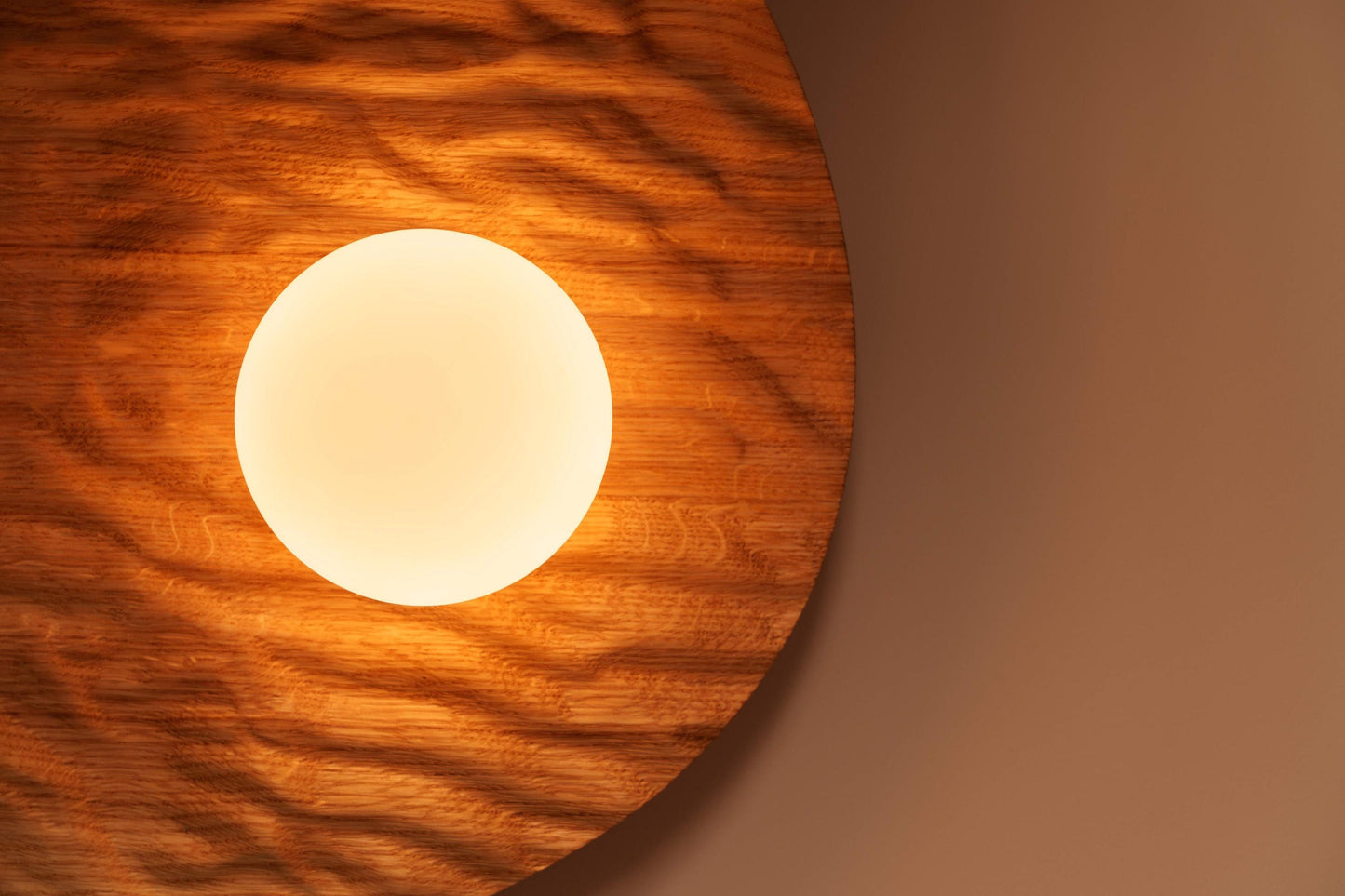 Towan Large Wall Light in Solid Oak/Walnut by StudioHaran