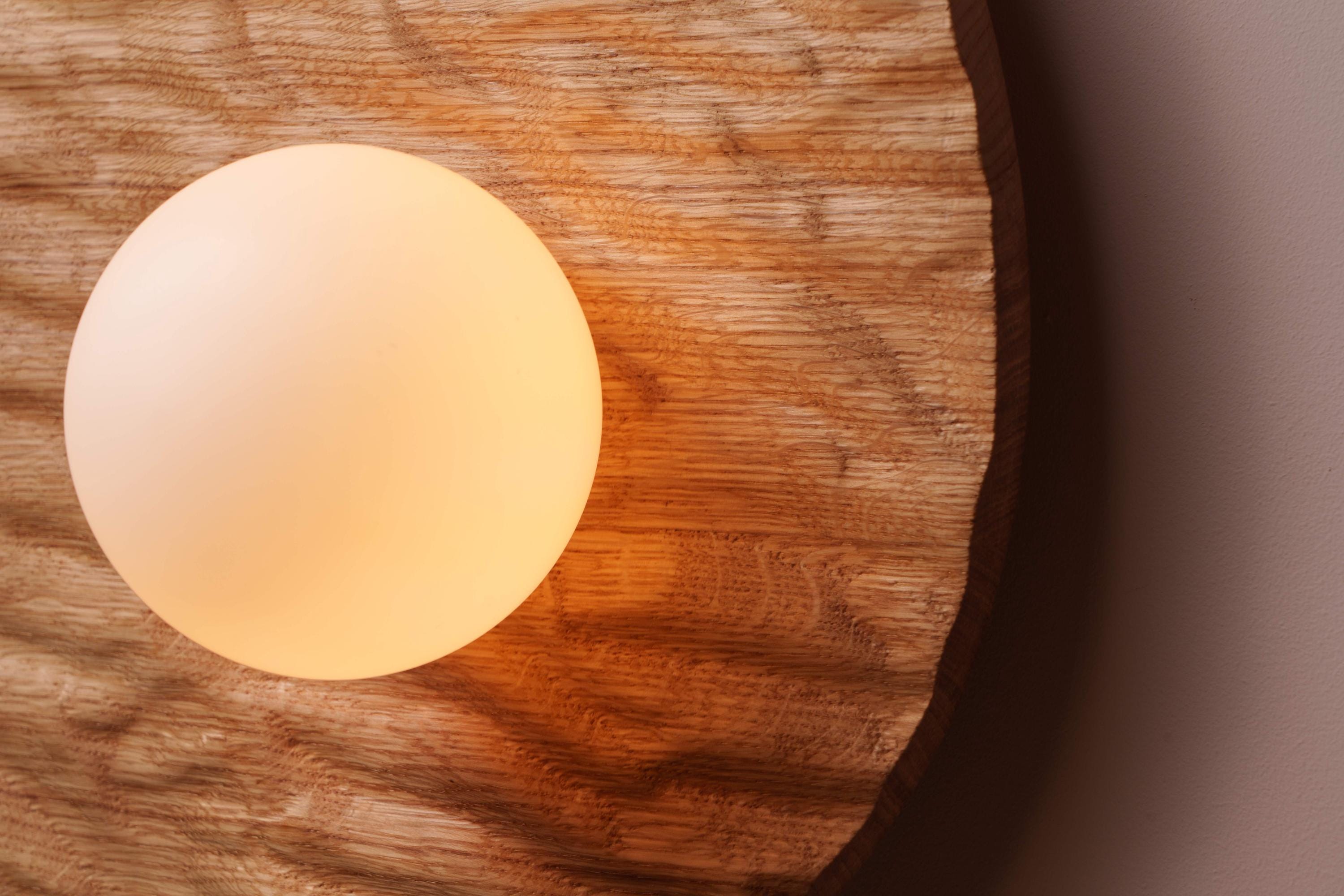 Towan Large Wall Light in Solid Oak/Walnut by StudioHaran