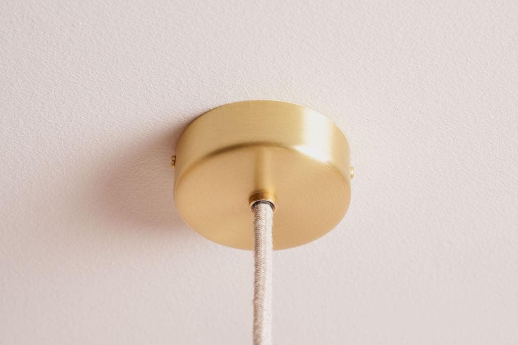 Terracotta Small Dusk Ceramic Lamp Shade and Pendant Set by StudioHaran