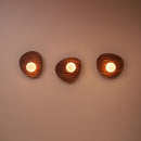 Set of 3 Towan Wall Light in Solid Oak/Walnut by StudioHaran