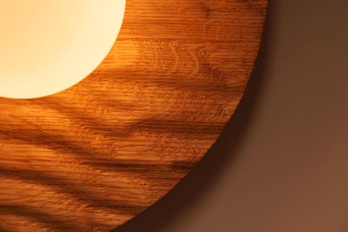 Towan Large Wall Light in Solid Oak/Walnut by StudioHaran